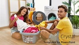  Presentation with clothes washing machine - 