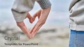  Presentation with hands heart - 