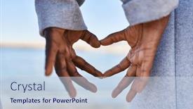  Presentation with heart hands - 