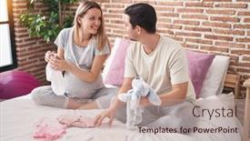  Presentation with baby clothes - 