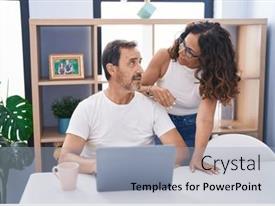 Man And Woman Couple Using PPT template 95 | CrystalGraphics