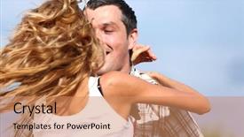  Presentation with dance - Colorful theme enhanced with man and woman dance backdrop and a  colored foreground