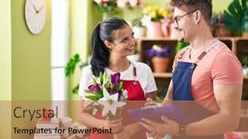 Presentation with flower woman - 