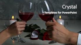  Presentation with hands holding - Cool new PPT theme with man and woman hands holding backdrop and a dark gray colored foreground