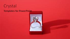  Presentation with wedding rings - Cool new theme with man-and-woman-s-wedding backdrop and a red colored foreground