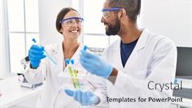  Presentation with test tube laboratory - 