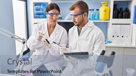  Presentation with test tube laboratory - 