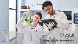  Presentation with test tube laboratory - 