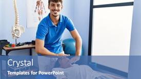  Presentation with reiki - Slide deck enhanced with man-and-woman-wearing-physiotherpy background and a ocean colored foreground