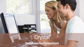  Presentation with women - Amazing presentation design having internet surfing - man and women on computer backdrop and a coral colored foreground