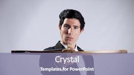  Presentation with modern - PPT layouts consisting of man arrow - modern businessman aiming background and a coral colored foreground