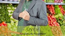  Presentation with supermarket - PPT theme enhanced with man-as-a-shoplifter background and a yellow colored foreground