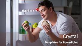  Presentation with harlem night - Presentation consisting of man at the fridge eating background and a  colored foreground
