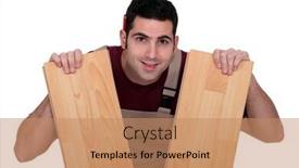  Presentation with love between man and woman - Theme having man-between-two-lengths background and a coral colored foreground