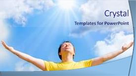  Presentation with free - Slides with man born by the sun background and a  colored foreground