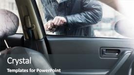  Presentation with automotive interior inside car - PPT theme having beautiful bride in wedding dress background and a light gray colored foreground