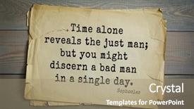  Presentation with top 150 - Beautiful theme featuring top-150 sophocles athenian playwright backdrop and a  colored foreground