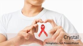  Presentation with heart - Audience pleasing presentation theme consisting of man chest to support aids backdrop and a coral colored foreground