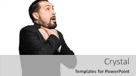  Presentation with air - Presentation theme consisting of man-choking-due background and a light gray colored foreground