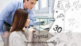  Presentation with jewelry - PPT theme with man chooses expensive jewelry background and a light gray colored foreground