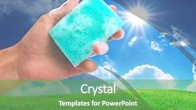  Presentation with hvac air duct cleaning presentations - PPT theme having man cleaning the window element background and a seafoam green colored foreground