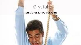  Presentation with climbing - Audience pleasing presentation theme consisting of man climbing a breaking rope backdrop and a white colored foreground