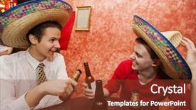  Presentation with mexican hats - Cool new presentation theme with female tawny dragonfly the ruddy darter sits on a branch sympetrum sanguineum backdrop and a gray colored foreground.