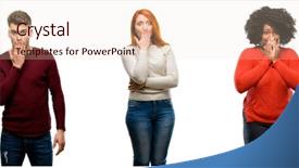  Presentation with cool - Colorful presentation enhanced with man covers mouth in shock backdrop and a lemonade colored foreground