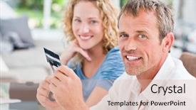  Presentation with cyber credit card crime - Colorful presentation theme enhanced with old paper grunge background white and brown - all you need is love and chocolate backdrop and a lemonade colored foreground