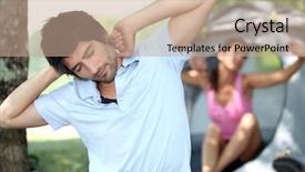  Presentation with camping - Audience pleasing PPT layouts consisting of man diser - camping couple waking up backdrop and a coral colored foreground