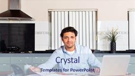  Presentation with administration - Slide set featuring administration such as taxes pay background and a light blue colored foreground