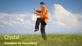  Presentation with green nature - Amazing slide set having hungarian warning road sign - double backdrop and a lemonade colored foreground