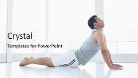  Presentation with leafes side - Amazing presentation having man doing the cobra pose backdrop and a  colored foreground