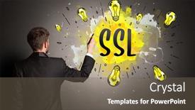  Presentation with light bulb - Slide deck consisting of man-drawing-colorful-light-bulb background and a gray colored foreground