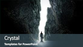  Presentation with street light view - Slide deck consisting of man dreaming success - rear view of businessman standing background and a ocean colored foreground