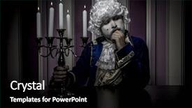  Presentation with poverty - Slide set enhanced with blue flower with water drop soft focus made with macro-lens background and a light blue colored foreground