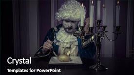  Presentation with poverty - Amazing presentation design having man dressed in rococo style concept of wealth and poverty backdrop and a black colored foreground