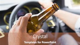  Presentation with driving - Cool new slides with tipssy - man drinking beer while driving backdrop and a coral colored foreground