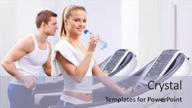  Presentation with young people in the club - Cool new presentation theme with yellow hearted gerbera flowers with pink petals from close growing in a dutch cut flower nursery backdrop and a tawny brown colored foreground