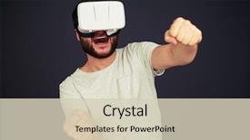  Presentation with virtual - Presentation consisting of man driving in virtual reality background and a soft green colored foreground