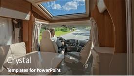  Presentation with driving road - Slide set enhanced with man-driving-on-a-road background and a gray colored foreground