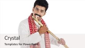  Presentation with cane - Presentation with man eating sugar cane background and a lemonade colored foreground