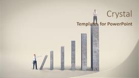  Presentation with top and down features of internet - Presentation theme consisting of man-engages-a-chain-reaction background and a lemonade colored foreground