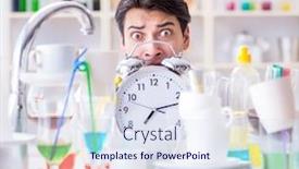  Presentation with housekeeping - Cool new PPT theme with man-failing-to-meet backdrop and a sky blue colored foreground