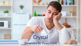  Presentation with sky diving man falling - PPT layouts with man falling asleep during his background and a sky blue colored foreground