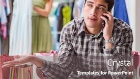  Presentation with wife - Theme with man-fed-up-with-wife background and a dark gray colored foreground