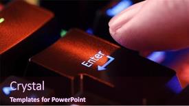  Presentation with decision - Theme enhanced with man-finger-hovers-over background and a wine colored foreground