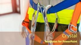  Presentation with emergency - Audience pleasing slide set consisting of man-for-emergency-service-secured backdrop and a red colored foreground