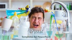  Presentation with wash - Beautiful presentation featuring man-frustrated-at-having backdrop and a sky blue colored foreground