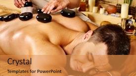  Presentation with massage therapy - Amazing PPT layouts having engine out of the car after a few repairs backdrop and a dark gray colored foreground